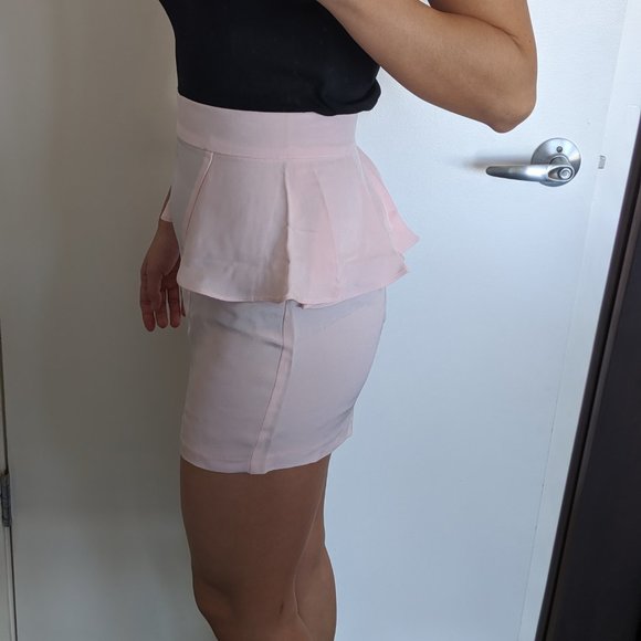 NEW Naven pink silk peplum mini skirt size 2 - Picture 4 of 5